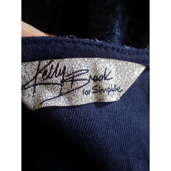 Peplum Dress Plus Size 22 Navy Blue Floral Lace V neck Short Sleeve Holiday - Picture 9 of 12